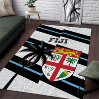 Fiji 2024 Rugby Area Rug Fijian Tapa Pattern - Wonder Print Shop