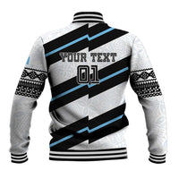 Custom Fiji 2024 Rugby Baseball Jacket Fijian Tapa Pattern - Wonder Print Shop