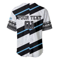 Custom Fiji 2024 Rugby Baseball Jersey Fijian Tapa Pattern - Wonder Print Shop
