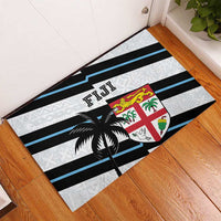 Fiji 2024 Rugby Rubber Doormat Fijian Tapa Pattern - Wonder Print Shop