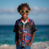 Personalized Haiti Soccer Pride Kid Hawaiian Shirt Ayiti Nan Mondyal 2026