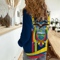 Ecuador Independence Day Women Casual Shirt Monumento a la Independencia Quito 10th August - Wonder Print Shop