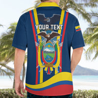 Custom Ecuador Independence Day Hawaiian Shirt Monumento a la Independencia Quito 10th August - Wonder Print Shop