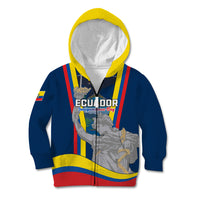 Custom Ecuador Independence Day Kid Hoodie Monumento a la Independencia Quito 10th August - Wonder Print Shop