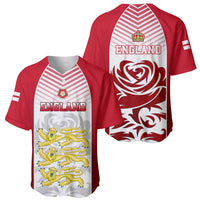 England Baseball Jersey Three Lions and Tudor Rose - Wonder Print Shop