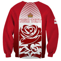 Personalised England Sweatshirt Three Lions and Tudor Rose - Wonder Print Shop