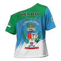Personalized Costa Rica Limón Province Cross Shoulder Shirt Donde Quiera Que Voy Limonense Soy - Wonder Print Shop