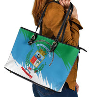 Costa Rica Limón Province Leather Tote Bag Donde Quiera Que Voy Limonense Soy - Wonder Print Shop
