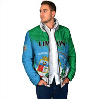 Personalized Costa Rica Limón Province Padded Jacket Donde Quiera Que Voy Limonense Soy - Wonder Print Shop
