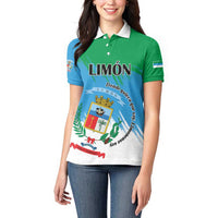 Personalized Costa Rica Limón Province Women Polo Shirt Donde Quiera Que Voy Limonense Soy - Wonder Print Shop