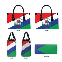 Costa Rica Puntarenas Province Since 1519 Leather Bag - Wonder Print Shop