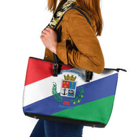 Costa Rica Puntarenas Province Since 1519 Leather Tote Bag - Wonder Print Shop