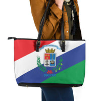 Costa Rica Puntarenas Province Since 1519 Leather Tote Bag - Wonder Print Shop