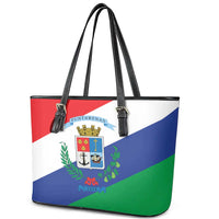 Costa Rica Puntarenas Province Since 1519 Leather Tote Bag - Wonder Print Shop