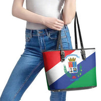 Costa Rica Puntarenas Province Since 1519 Leather Tote Bag - Wonder Print Shop