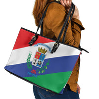 Costa Rica Puntarenas Province Since 1519 Leather Tote Bag - Wonder Print Shop