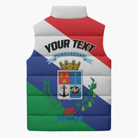 Personalized Costa Rica Puntarenas Province Since 1519 Sleeveless Puffer Jacket - Wonder Print Shop