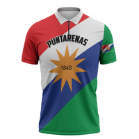 Personalized Costa Rica Puntarenas Province Since 1519 Zipper Polo Shirt - Wonder Print Shop