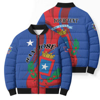 Personalized Costa Rica San José Bomber Puffer Jacket Ad Meliora - Wonder Print Shop