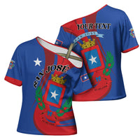 Personalized Costa Rica San José Cross Shoulder Shirt Ad Meliora - Wonder Print Shop