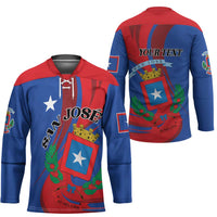 Personalized Costa Rica San José Hockey Jersey Ad Meliora - Wonder Print Shop
