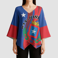 Personalized Costa Rica San José Kimono Sleeve Blouse Ad Meliora - Wonder Print Shop