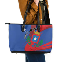 Costa Rica San José Leather Tote Bag Ad Meliora - Wonder Print Shop