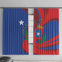 Costa Rica San José Window Curtain Ad Meliora - Wonder Print Shop