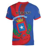 Personalized Costa Rica San José Women V-Neck T-Shirt Ad Meliora - Wonder Print Shop