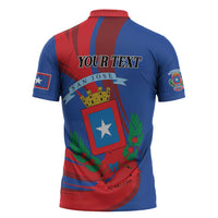 Personalized Costa Rica San José Zipper Polo Shirt Ad Meliora - Wonder Print Shop