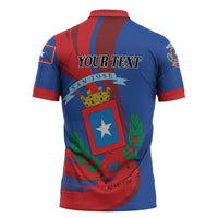 Personalized Costa Rica San José Zipper Polo Shirt Ad Meliora - Wonder Print Shop