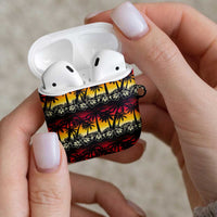 Hawaii Hibiscus Palm Tree Sunset AirPods Case Tropical Style - Wonder Print Shop