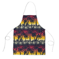 Hawaii Hibiscus Palm Tree Sunset Apron Tropical Style - Wonder Print Shop