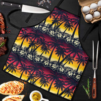 Hawaii Hibiscus Palm Tree Sunset Apron Tropical Style - Wonder Print Shop