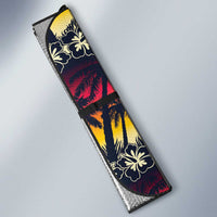 Hawaii Hibiscus Palm Tree Sunset Auto Sun Shade Tropical Style - Wonder Print Shop
