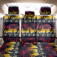 Hawaii Hibiscus Palm Tree Sunset Back Car Seat Cover Tropical Style - Wonder Print Shop