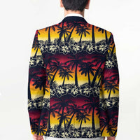 Hawaii Hibiscus Palm Tree Sunset Blazer Tropical Style - Wonder Print Shop