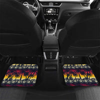 Hawaii Hibiscus Palm Tree Sunset Car Mats Tropical Style - Wonder Print Shop
