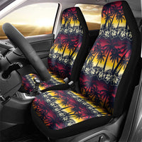 Hawaii Hibiscus Palm Tree Sunset Car Seat Cover Tropical Style - Wonder Print Shop