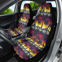 Hawaii Hibiscus Palm Tree Sunset Car Seat Cover Tropical Style - Wonder Print Shop