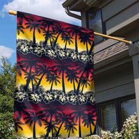 Hawaii Hibiscus Palm Tree Sunset Garden Flag Tropical Style - Wonder Print Shop