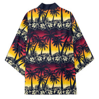 Hawaii Hibiscus Palm Tree Sunset Kimono Tropical Style - Wonder Print Shop