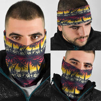 Hawaii Hibiscus Palm Tree Sunset Neck Gaiter Tropical Style - Wonder Print Shop