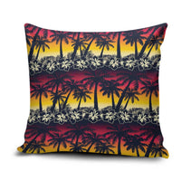 Hawaii Hibiscus Palm Tree Sunset Pillow Cover Tropical Style - Wonder Print Shop