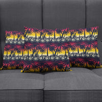 Hawaii Hibiscus Palm Tree Sunset Pillow Cover Tropical Style - Wonder Print Shop