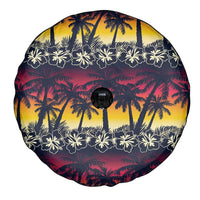 Hawaii Hibiscus Palm Tree Sunset Spare Tire Cover Tropical Style - Wonder Print Shop
