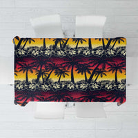 Hawaii Hibiscus Palm Tree Sunset Tablecloth Tropical Style - Wonder Print Shop