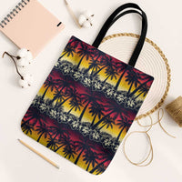 Hawaii Hibiscus Palm Tree Sunset Tote Bag Tropical Style - Wonder Print Shop