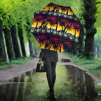 Hawaii Hibiscus Palm Tree Sunset Umbrella Tropical Style - Wonder Print Shop