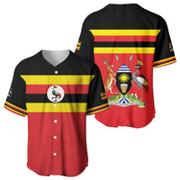 Uganda Flag Stylized Baseball Jersey Jamhuri ya Uganda